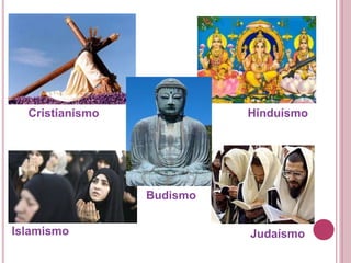 Cristianismo Hinduísmo
Islamismo Judaísmo
Budismo
 