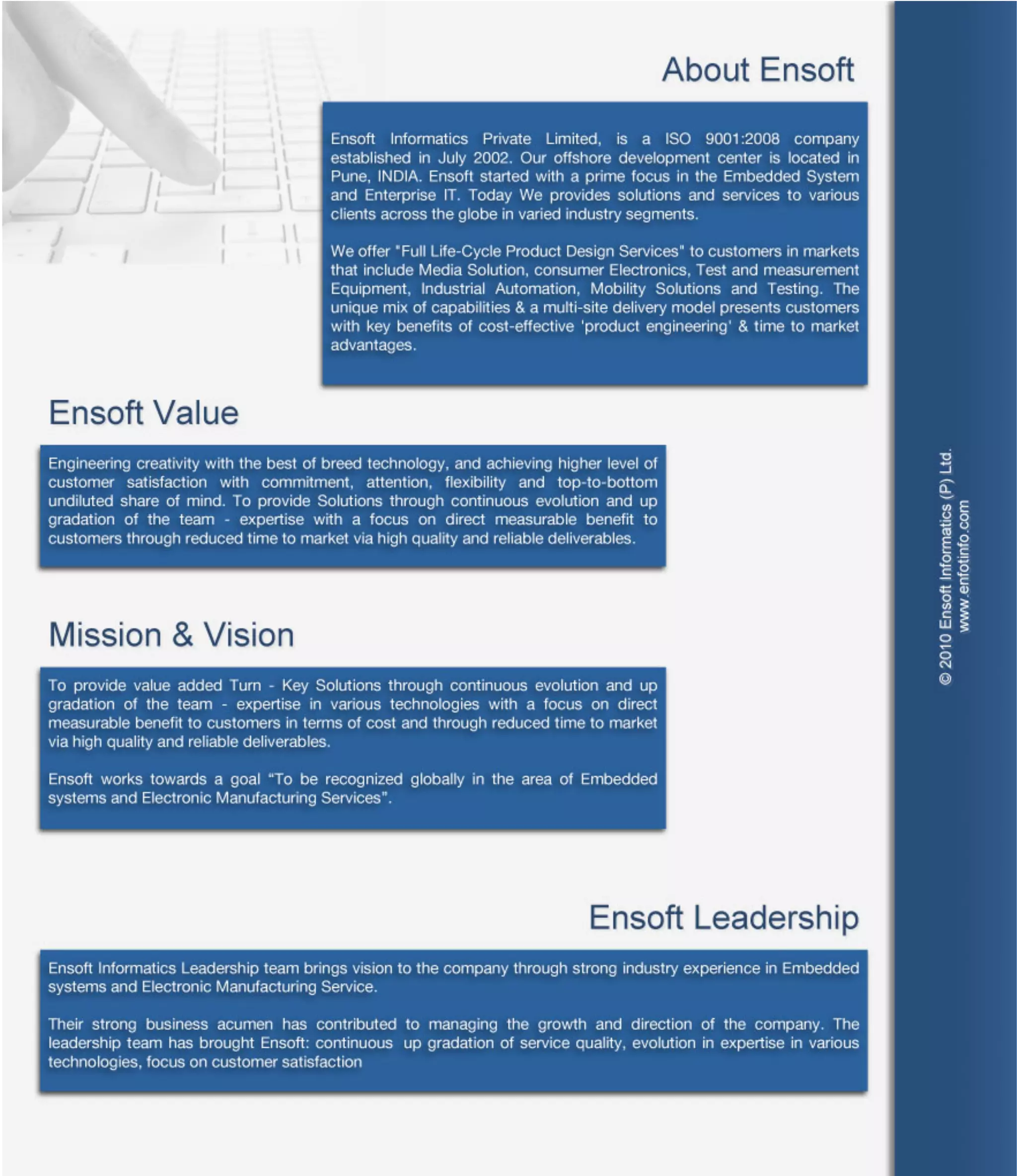Ensoft brochure | PDF