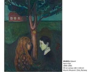 MUNCH, Edvard
Eye in Eye
1899–1900
Oil on canvas 136 × 110 cm
Munch Museum. Oslo, Norway
 