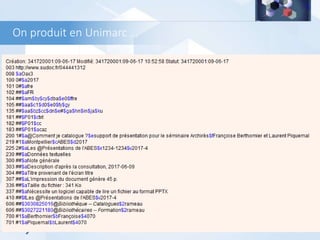 On produit en Unimarc …
 