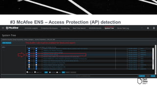 Перевірка роботи McAfee ENS. MVISION Insights SUNBURST.