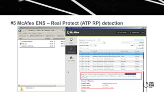 Перевірка роботи McAfee ENS. MVISION Insights SUNBURST.
