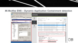 Перевірка роботи McAfee ENS. MVISION Insights SUNBURST.