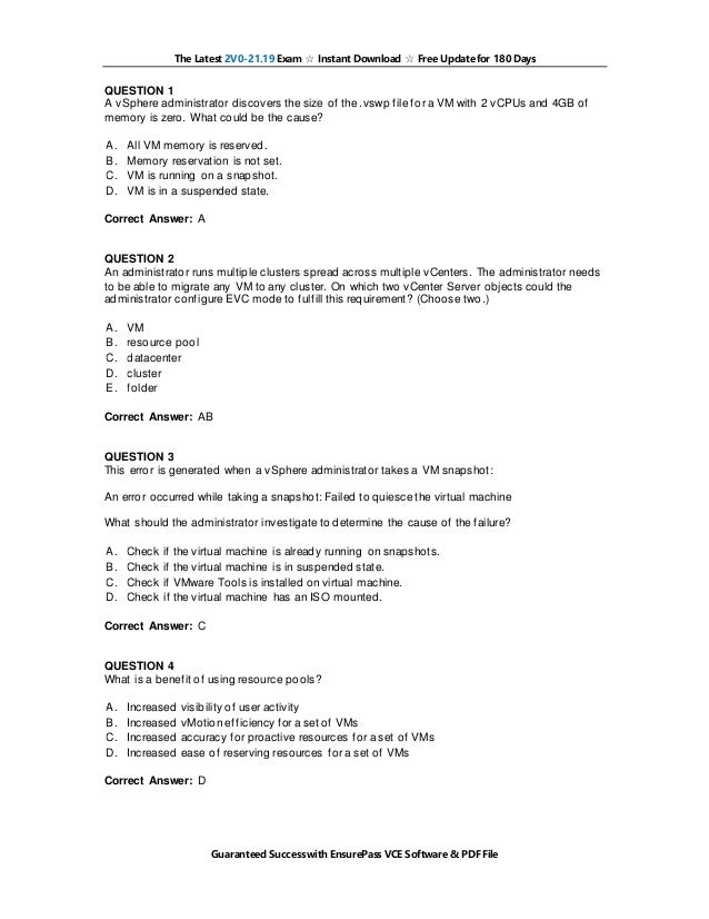 2V0-21.19 Exam Study Guide