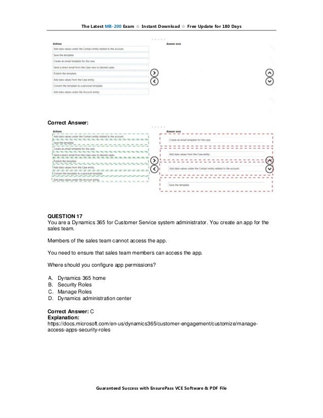 MB-200 Latest Exam Materials