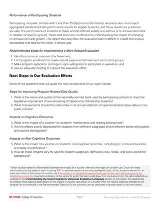 Page 7 Ensuring Opportunity in the OS Program
Performance of Participating Students
Participating nonpublic schools with m...