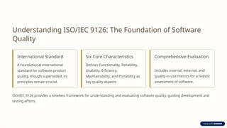 ISO-9126, Management Systems, Testing and Plans | PPTX