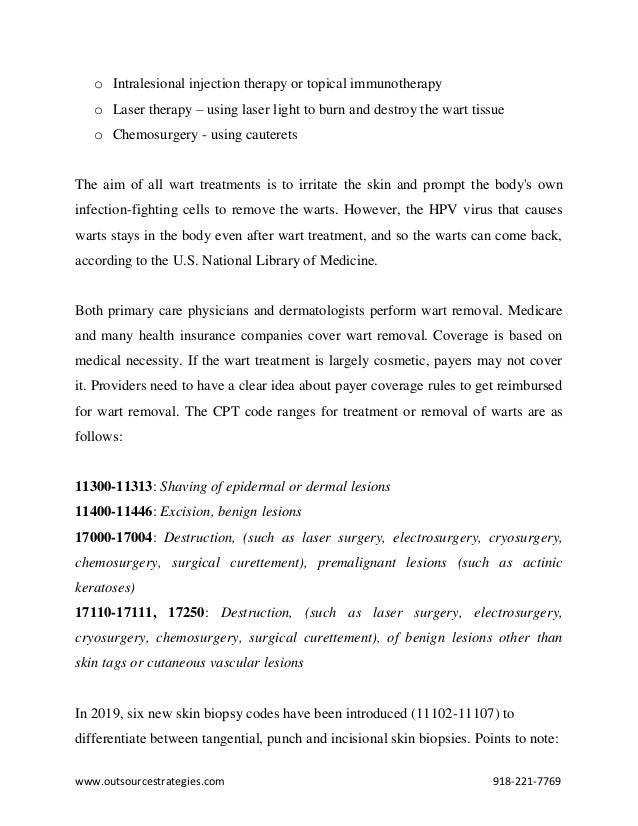 Ensuring Accurate Reporting Of Treatment Or Removal Of Warts