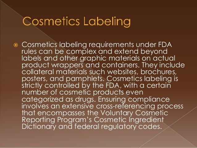 Ensuring Compliance with U.S. FDA Cosmetics Regulations