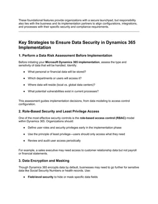 Ensuring Data Security and Regulatory Compliance in Dynamics 365 ...