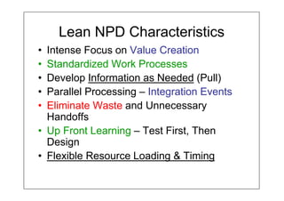 Part Development Lean Ensuring reliability in lean new product development part1of2 | PDF