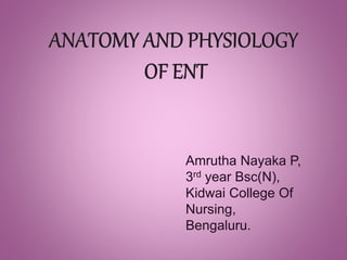 Amrutha Nayaka P,
3rd year Bsc(N),
Kidwai College Of
Nursing,
Bengaluru.
 