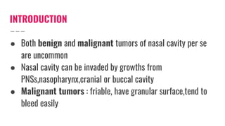 Malignant tumors of Nose and PNS | PDF