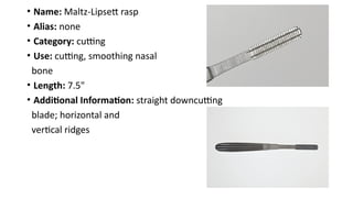 Surgical instruments in Ear, Nose, and Throat Surgery.pptx