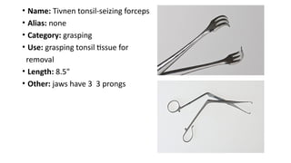 Surgical instruments in Ear, Nose, and Throat Surgery.pptx
