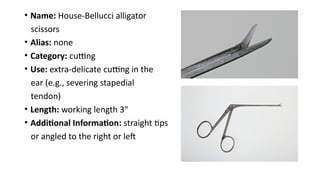 Surgical instruments in Ear, Nose, and Throat Surgery.pptx
