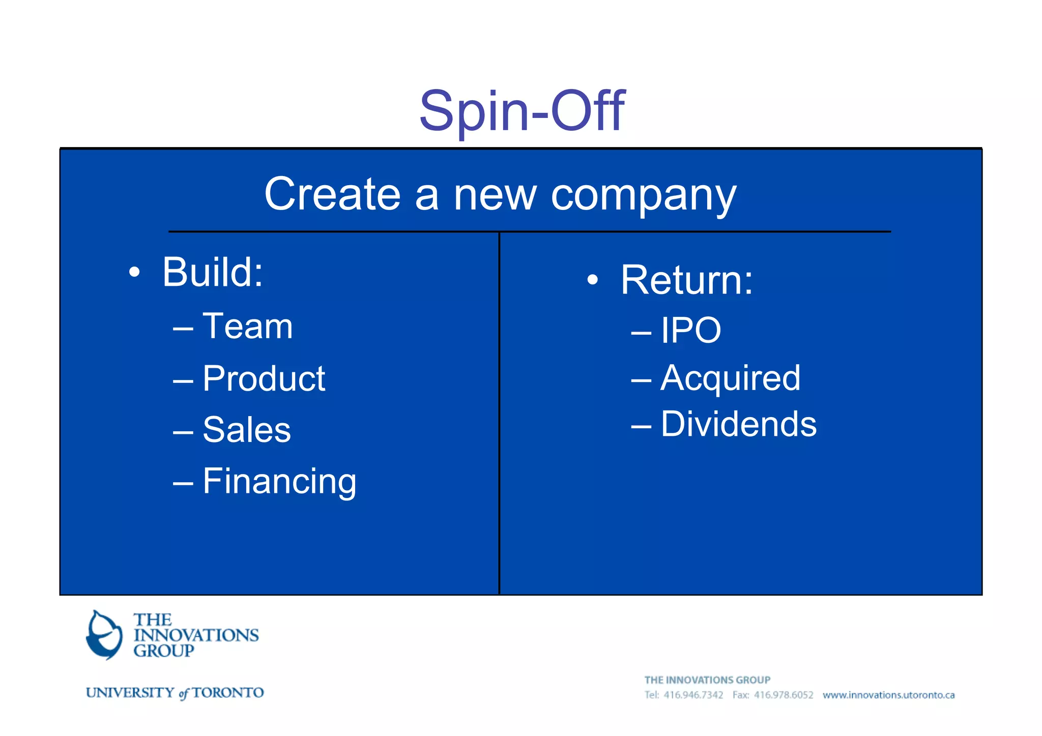 Introduction to technology commercialization
