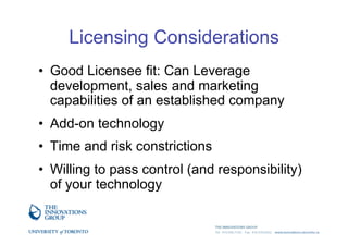 Introduction to technology commercialization