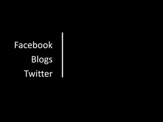 Facebook
    Blogs
  Twitter
 