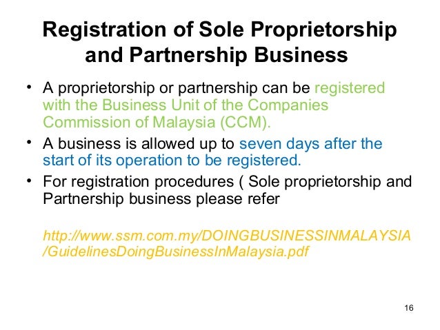 How To Register As Sole Proprietor In Malaysia