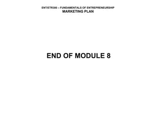 END OF MODULE 8 