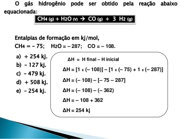 Entalpia de formação e energia de ligação (2 ano)