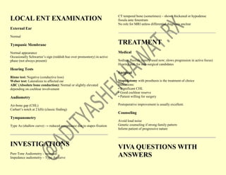 ENT CASES for undergraduate and postgraduate students | PDF