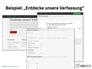 Beispiel: „Entdecke unsere Verfassung“
Quelle:	
  h(p://gg.docpatch.org/	
  	
  
 