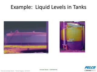 Pelco by Schneider Electric – Thermal Imaging – 5//21/2014
Example: Liquid Levels in Tanks
Schneider Electric – CONFIDENTIAL
 