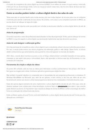Entenda como a cultura digital está presente na BNCC _ Planneta ...