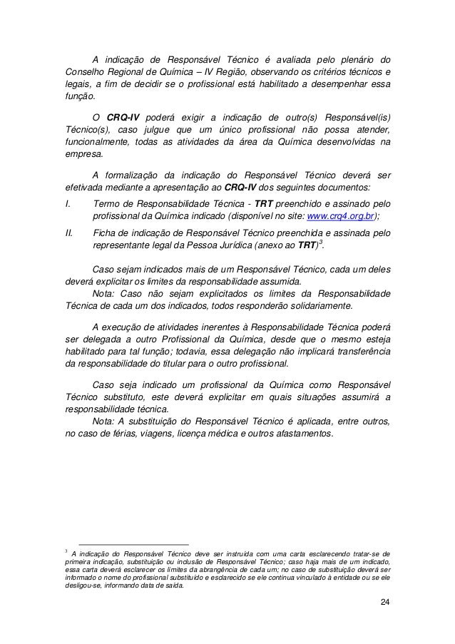 Entendendo a responsabilidade tecnica completo