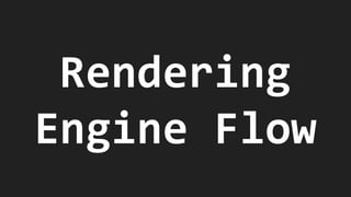 Rendering
Engine Flow
 