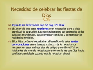 Entendiendo las Fiestas de Dios