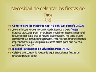 Entendiendo las Fiestas de Dios