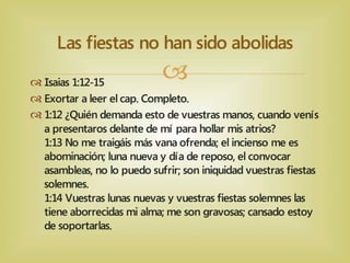 Entendiendo las Fiestas de Dios