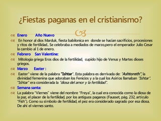 Entendiendo las Fiestas de Dios