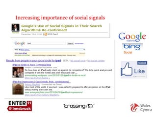 Increasing importance of social signals 