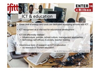 The role of ICT in tourism education: a case study of South African ...