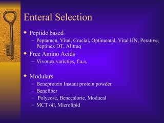 Enteral Nutr- meeting needs helpful for body | PPT