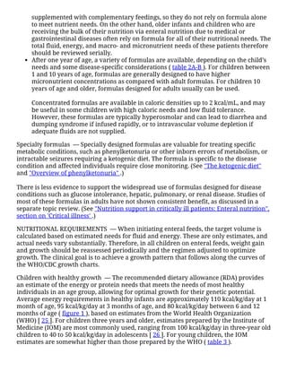 Enteral nutrition in infants and children | PDF