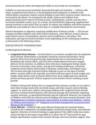 Enteral nutrition in infants and children | PDF