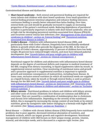Enteral nutrition in infants and children | PDF