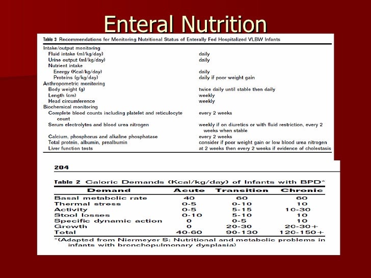 Enteral nutrition in preterm neonates
