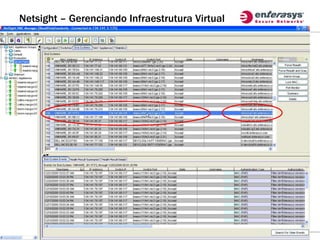 Netsight – Gerenciando Infraestrutura Virtual




        © 2010 Enterasys Networks, Inc., A Division of Siemens Enterprise Communications GmbH & Co KG - All rights reserved.   24
 