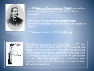 George Fernand Widal Enteric fever in children | PPTX