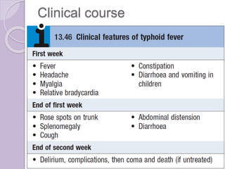 Enteric Fever, Typhoid and Paratyphoid Fever Etiology, Clinical course ...