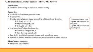 Enteric Coating Polymers - SlideShare | PPTX