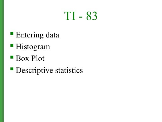 and lesson leaf plan stem plot box Entering histogram, plot data,