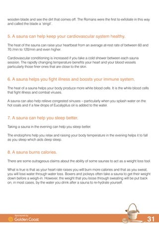 7RS  KHDOWK EHQHILWV RI D VDXQD
 