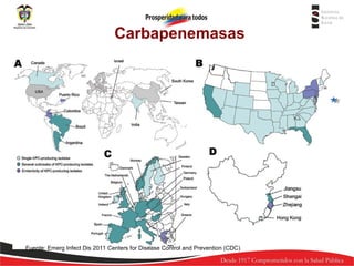 Carbapenemasas

Fuente: Emerg Infect Dis 2011 Centers for Disease Control and Prevention (CDC)

 